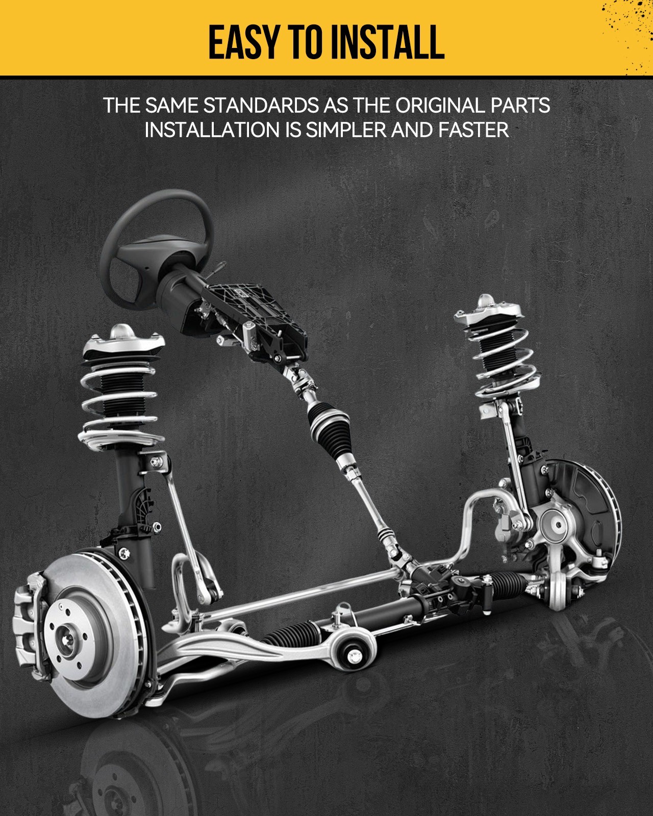 Power Steering Rack & Pinion Assembly For 89-91 Chrysler TC Maserati All engine