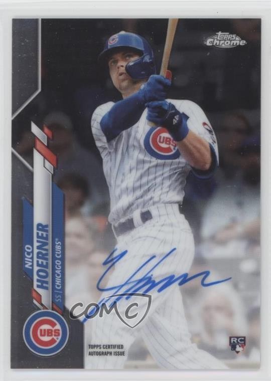 2020 Topps Chrome Rookie Auto Nico Hoerner #RA-NH Auto RC 10j2