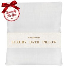 Luxury Bathtub Pillow,Head,Neck Back Support,Quick-Drying 5D Mesh Core,Gift