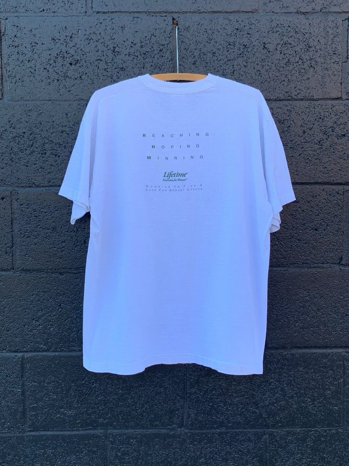 Vintage 1990s Lifetime Network Television For Women TV Art Tee Size XL - Image 2 of 4