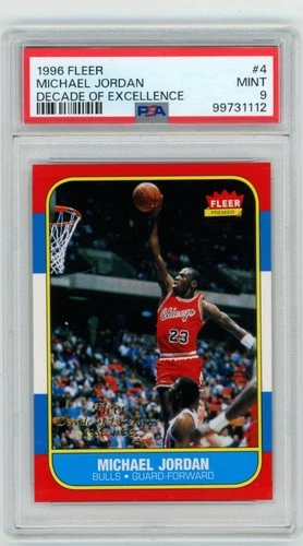 PSA 9 1996 ULTRA DECADE OF EXCELLENCE #U-4 MICHAEL JORDAN