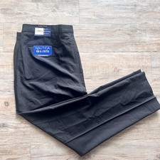 Nautica Pants Mens Bi Stretch Performance Black 42W 32L New
