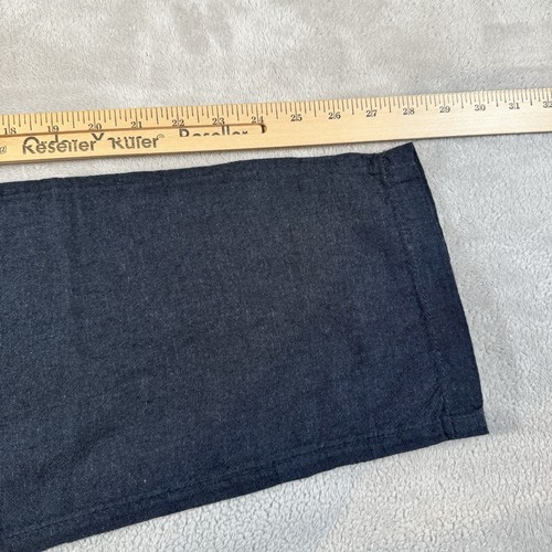 NWT H&M Pants Mens Medium 31" Blue Linen Blend Summer Chino Elastic Waist - Picture 4 of 6