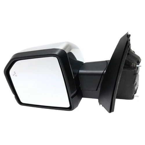 Driver Side Mirror Power Fold For 2015-2017 Ford F-150 Chrome Heated FO1320528