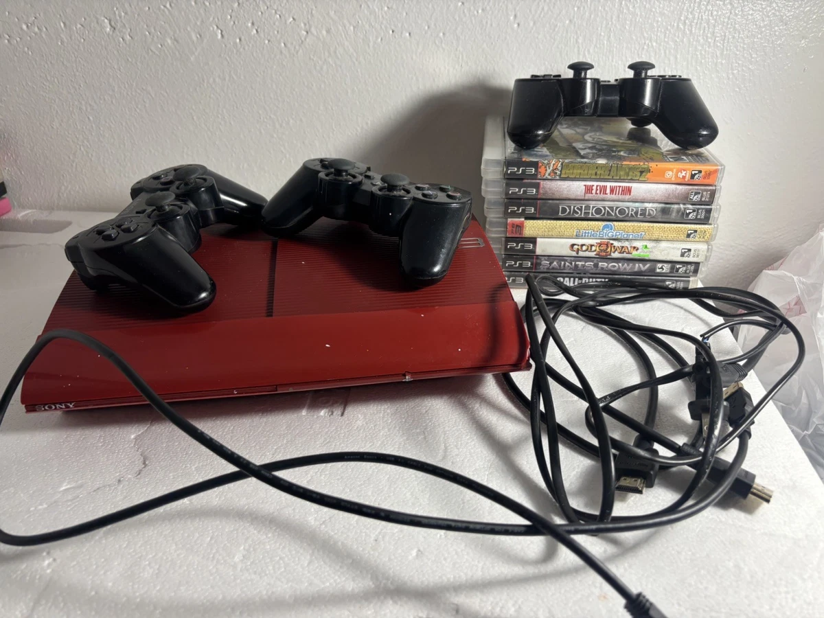Preços baixos em Sony PlayStation 3-Super Slim Vermelho Consoles