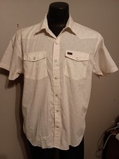 Vintage Western Pearl Snap Shirt Medium Floral Print Howler Bros