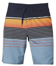 ONEILL Mens Blue Stripe Seaboard Board Shorts Size 32 NWT