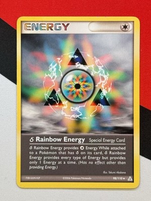 holographic rainbow energy pokemon card Team Rocket" Rainbow Energy