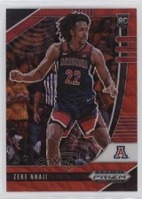 2020-21 Panini Prizm Draft Picks Ruby Wave Prizm Zeke Nnaji #74 12zm