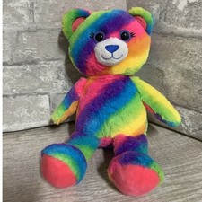 BABW / Build a Bear Workshop RAINBOW FRIENDS BEAR 10" Plush Stuffed Animal Toy