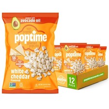 White Cheddar Popcorn Snack Bags Gourmet Popcorn Bags, Healthy Snack With H...