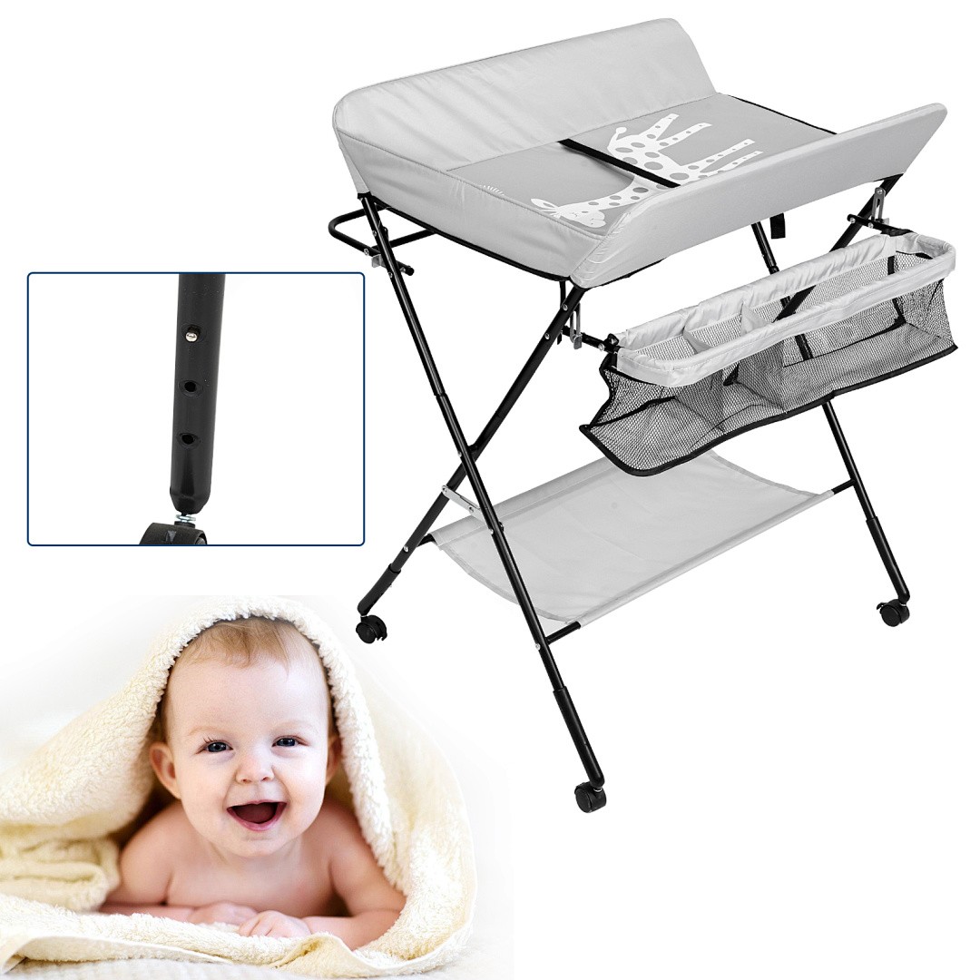 Baby Wickeltisch Wickelkommode Unterlage mit Auflage Wickeltischaufsatz Klappbar