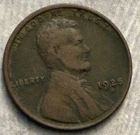 Scarce 1925-D Wheat Cent, VG Grade, Lower Mintage Denver - BN2350