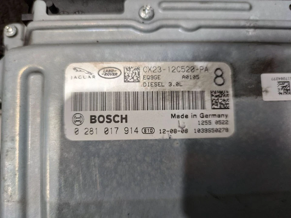 JAGUAR XF X250 3.0 DIESEL AUTOMATIC ENGINE ECU KIT CX23-12C520-PA - Image 2 of 4