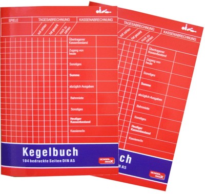 2 STÜCK ! Kegelbuch A5 52 farbige Innenseiten NEU !!