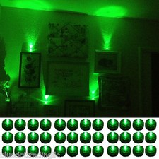 QTY 36 Green LED Submersible Underwater Tea lights TeaLight Flameless US Shipper