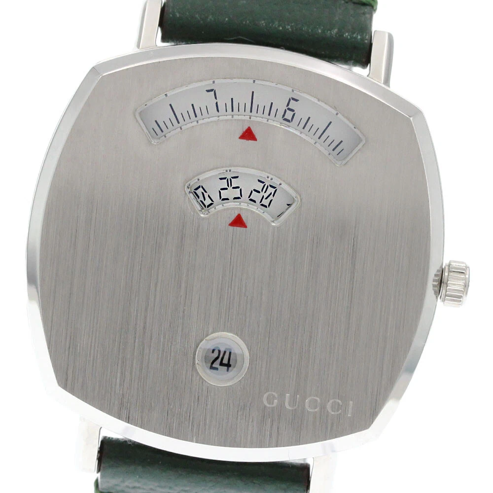 Montre GUCCI Grip 157,4 cadran blanc montre à quartz garçon_863651