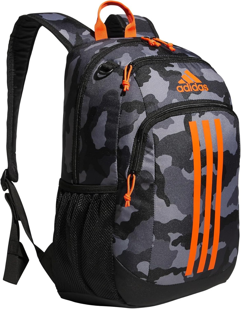 adidas backpack orange and black