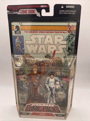2006 Star Wars Dark Horse Comic Pack #4 (Chewbacca & Han Solo) - New