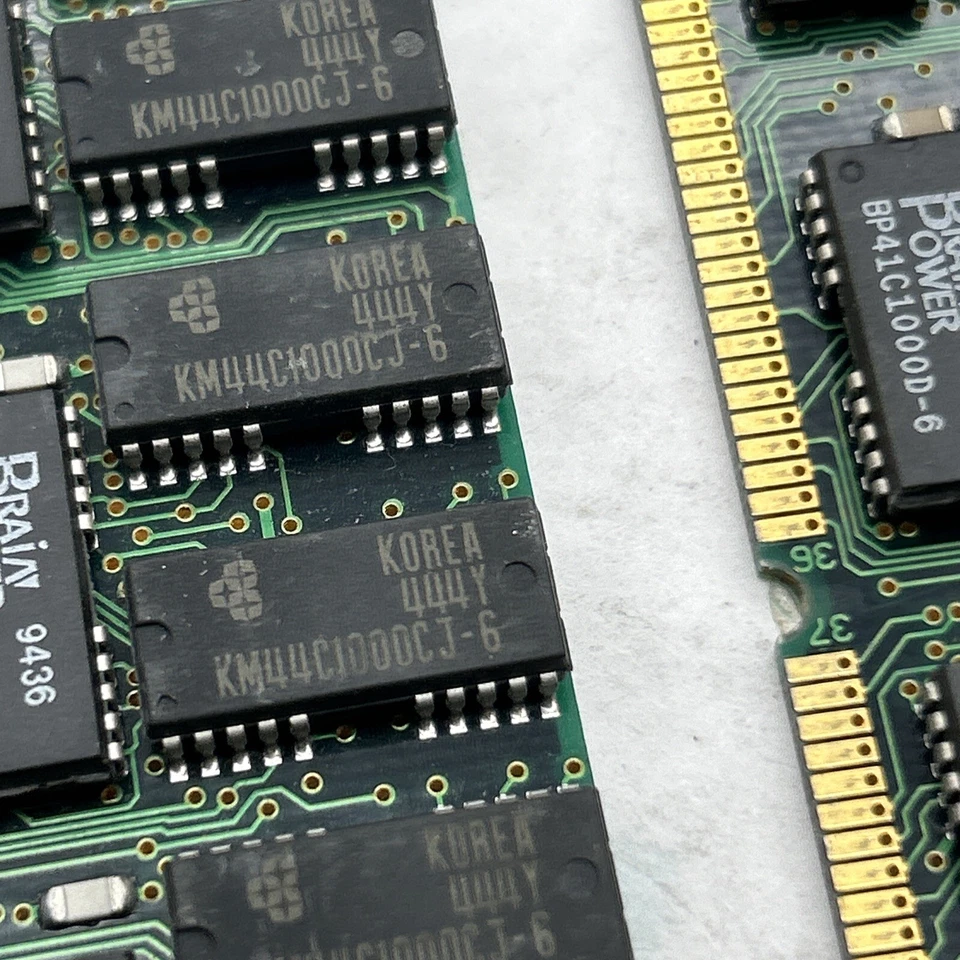 8MB Total (2) 4MB FPM PARITY SIMM 72-PIN 2X36 Memory Kingston Toshiba 70ns 80ns - Image 3 of 4