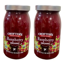 2-PACK Crofter’s Raspberry Organic Premium Spread 41 oz (1.16 kg) each jar