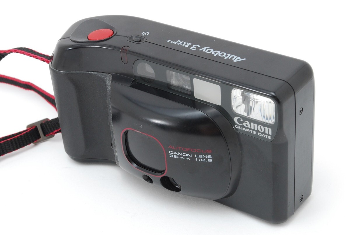 NEAR MINT】Canon Autoboy 3 Quartz Date QD 35mm Point & Shoot from