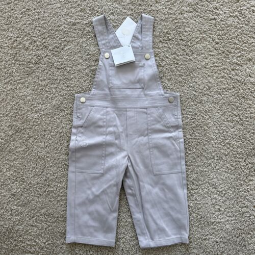 NWT 100% Authentic Baby Dior Cotton Overall - Size 12 Months - Unisex - Gray