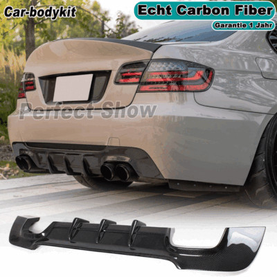 Carbon diffuser rear spoiler rear apron for BMW 3 Series E92 E93 M package 