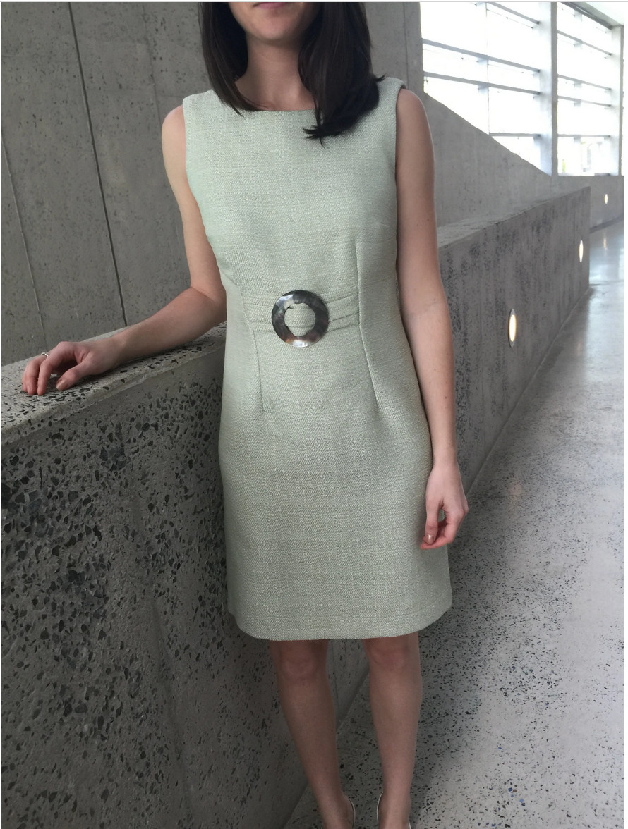 Connected Apparel, Light Green, Sleeveless, Sheath Dress,  Day to Night, Size 6