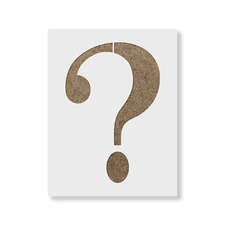 Question Mark Stencil - Durable & Reusable Mylar Stencils