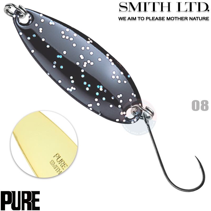 Forellenangeln Löffel Japan Smith Pure Forellenlöffel 2,7g, 30mm - Verschiedene Farben, Sinkend, Perfekt Für Regenbogenforellen Smith Pure 2.7g 30mm Sinkend Japan