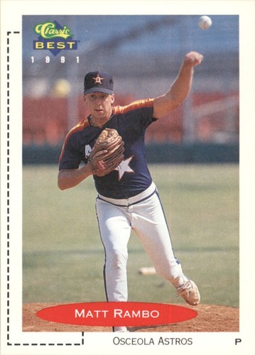 1991 Classic Best Matt Rambo Osceola Astros #53 Baseball Card | eBay