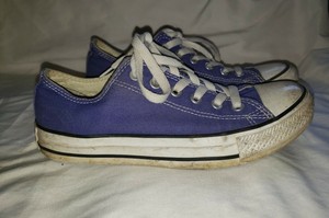 purple low top converse