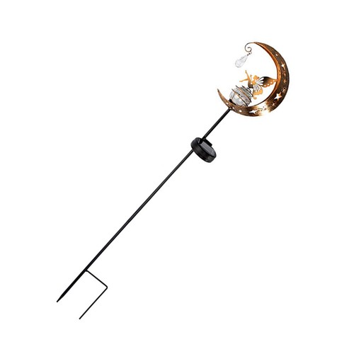 Moon Elves Ground Light Waterproof Solar Easy Installation Cartoon for Courtyard