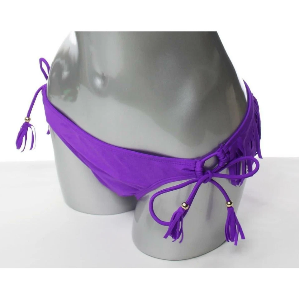 Bikini liso morado con cuerda inferior de natación Raisins Junior L Foto 3 de 4