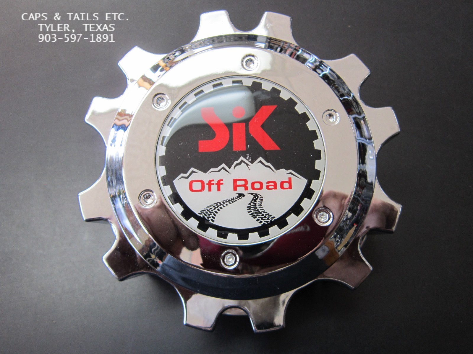 Csa Rims Caps Sik Off Road Center Cap 401-C140 CAP109-CSA New Chrome SIK 76 Cap 6 lug ...