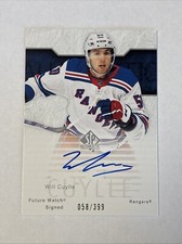 2023 SP Authentic Hockey Will Cuylle Retro Future Watch Rookie Auto #58/399 SP🔥
