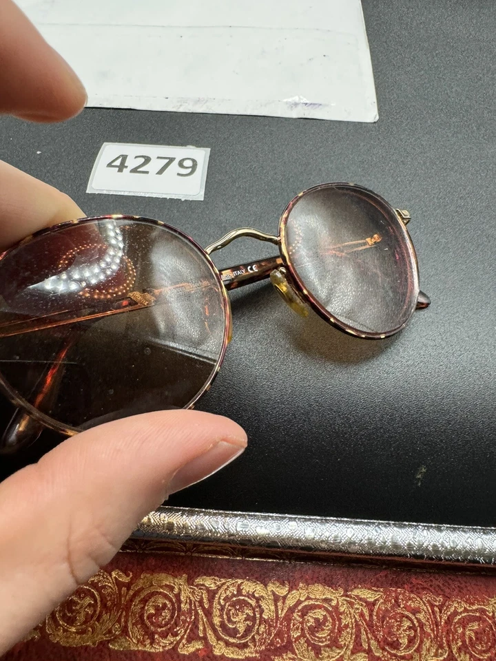 ВИНТАЖНЫЕ МУЖСКИЕ ДИЗАЙНЕРСКИЕ ОПРАВЫ SERGIO TACCHINI ST 1005 АНТИКВАРНЫЕ черепаховые 49-20 - Изображение 4 из 4