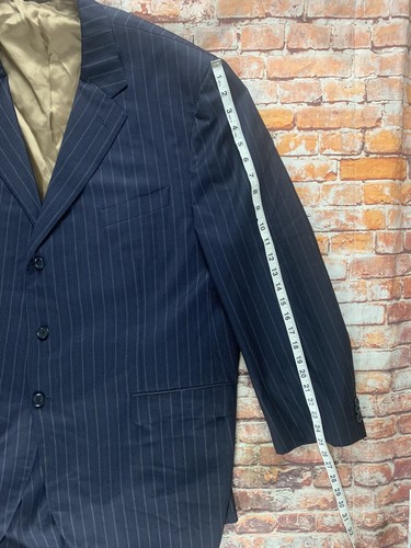 Trussini Boyd’s Philadelphia Lana Super 100’s Blue Pinstripe Suit 42R - 第 4/22 張圖片