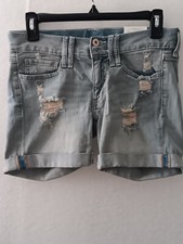 Decree Distressed Cuffed Jean Shorts, Boyfriend Denim Size 3 New With Tags
