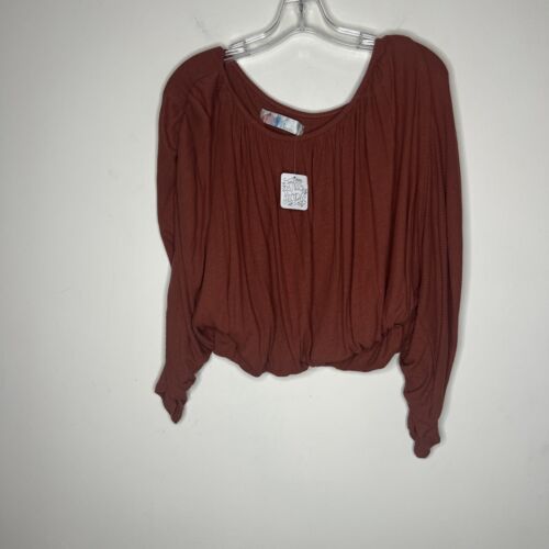 Free People Beach Women’s Your The One Scoop Neck Cropped Top Small Ribbed Boho