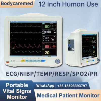 12 inch Screen Multi Parameter Patient Monitor ECG/NIBP/TEMP/RESP/SPO2