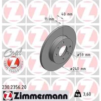 2X Zimmermann Bremsscheibe 230.2356.20
