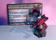 BATTLETECH LEGENDARY ABDOUN RICOL'S MARAUDER RED HUNTER 3146 MECH (HOUSE KURITA)