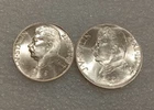 SET 50 & 100 KORUN 1949 CZECHOSLOVAKIA STALIN SILVER HIGH GRADE LUSTER UNC?