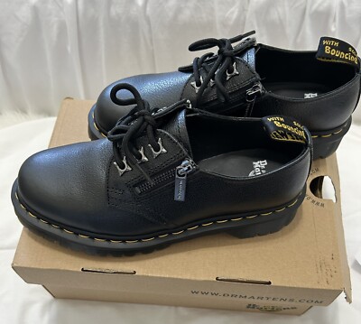 DR.MARTENS 1461 “Zip” Black Leather Unisex Oxfords Lace-up DR.MARTENS 1461 “Zip” Black Leather Unisex Oxfords Lace-up