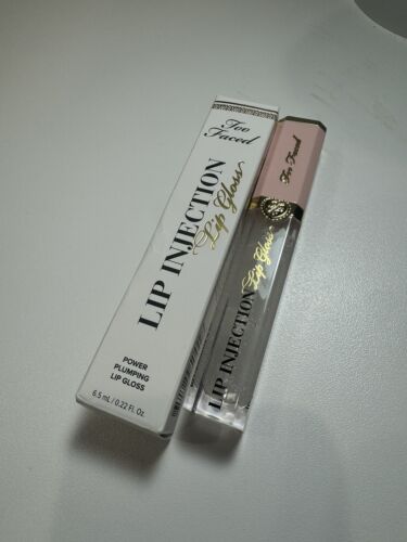 Too Faced Lip Injection Lip Gloss Stars Are Aligned Clear Power Plumping NIB - Picture 6 of 7