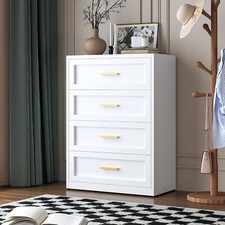 Cofar Modern 4 Drawers Metal Dresser for Bedroom,Dressers  Chests of Drawer