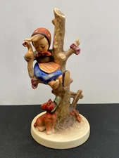 Hummel Goebel 'Out of Danger 56/8 Girl Apple Tree Dog 6.5’’in Tall