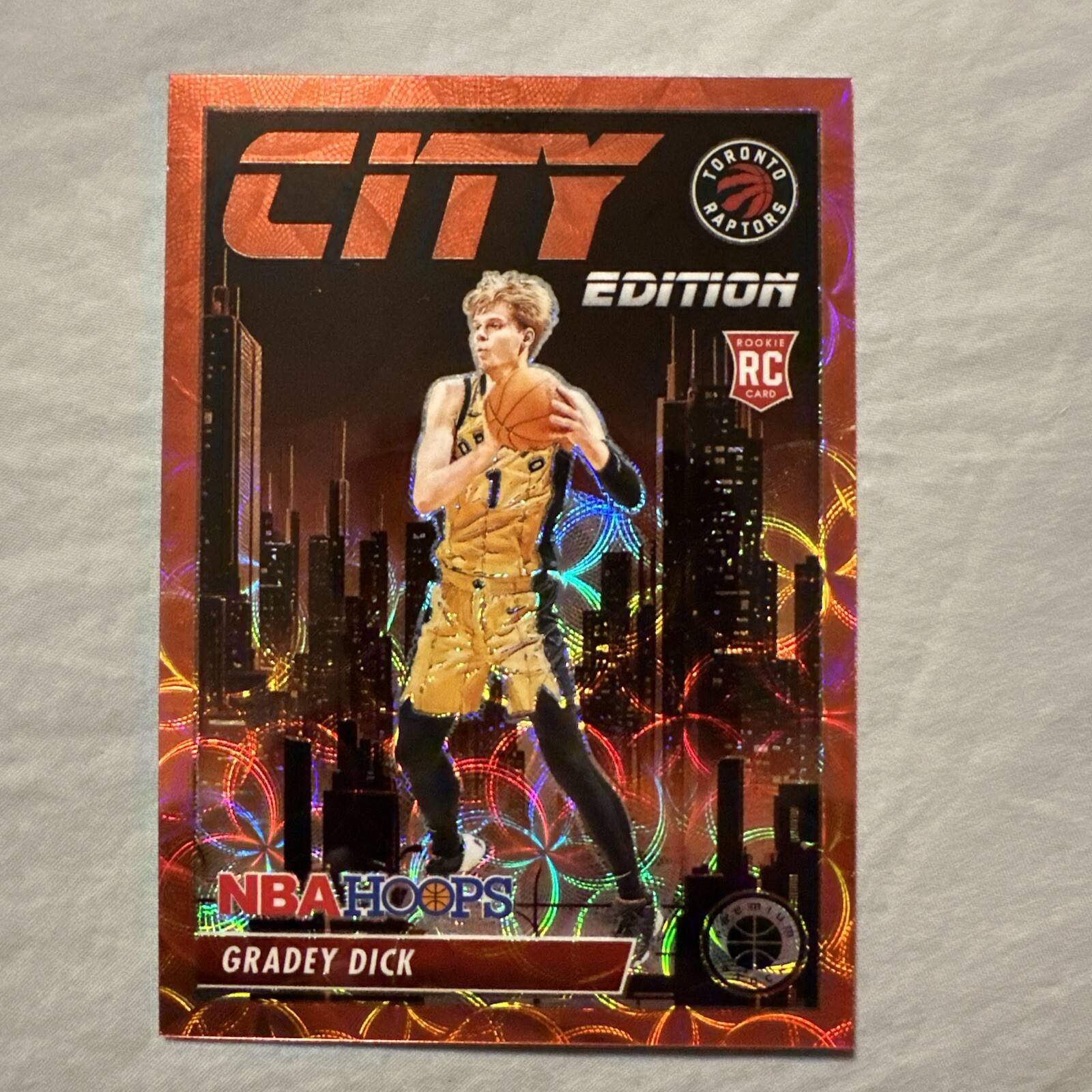 2023-24 Hoops Premium Stock Gradey Dick City Edition Red Scope Prizm /88 Rookie